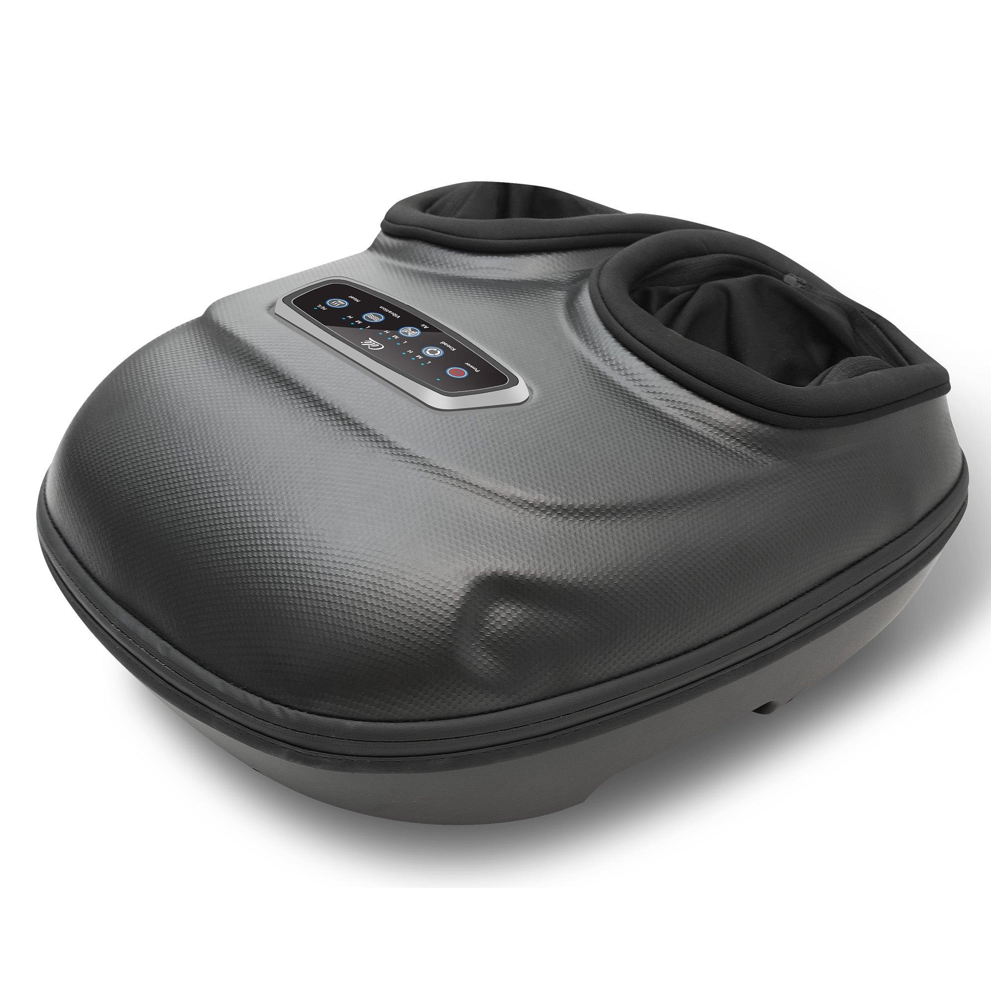 CILI Foot Massager Machine, Feet Massager With 3 Kneading Intensities, Detachable Foot Sleeve, Foot Massager Plantar Fasciitis Relief, Shiatsu Foot Massager Fits Size Up to 13 (Black) CL-5225