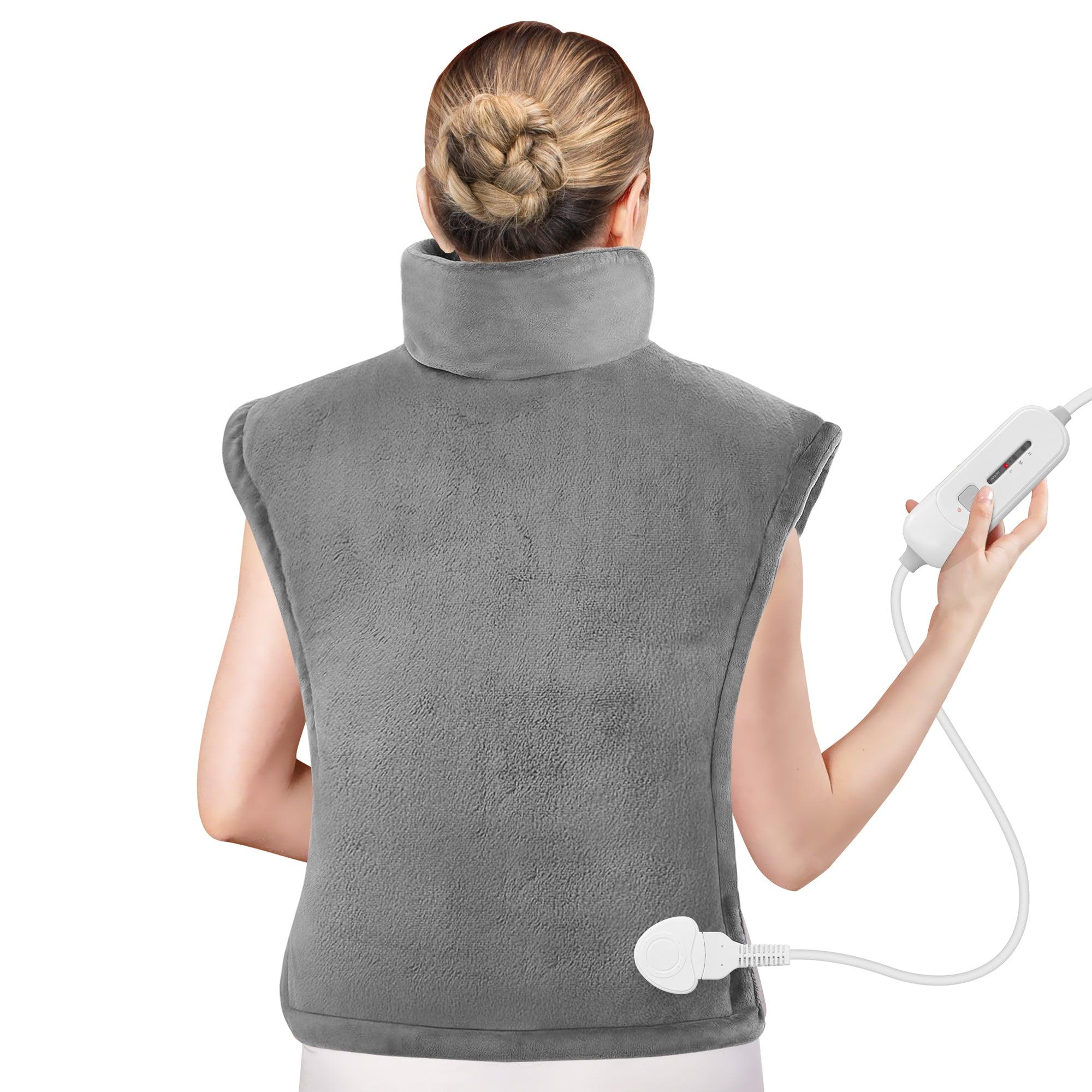 COMFIER Heating Pad for Back Pain Relief, FSA HSA Eligible, Fast Heating Pad for Neck and Shoulders, Electric Heated Wrap, 3 Heat Levels & 90-Mins Auto Shut Off CF-H1822D