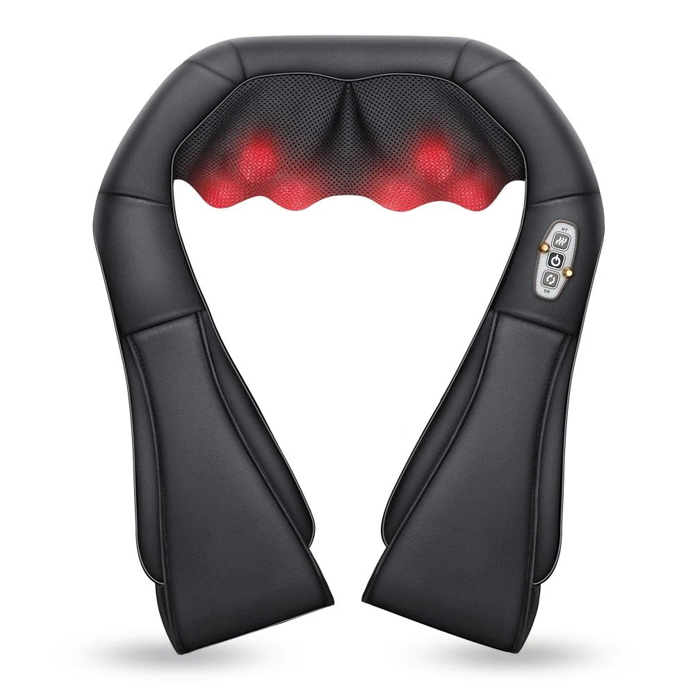 COMFIER Shiatsu Neck and Shoulder Massager, FSA HSA Eligible, Deep Kneading Massage Pillow with Heat, Back Massager, Pillow Massager CF-6302