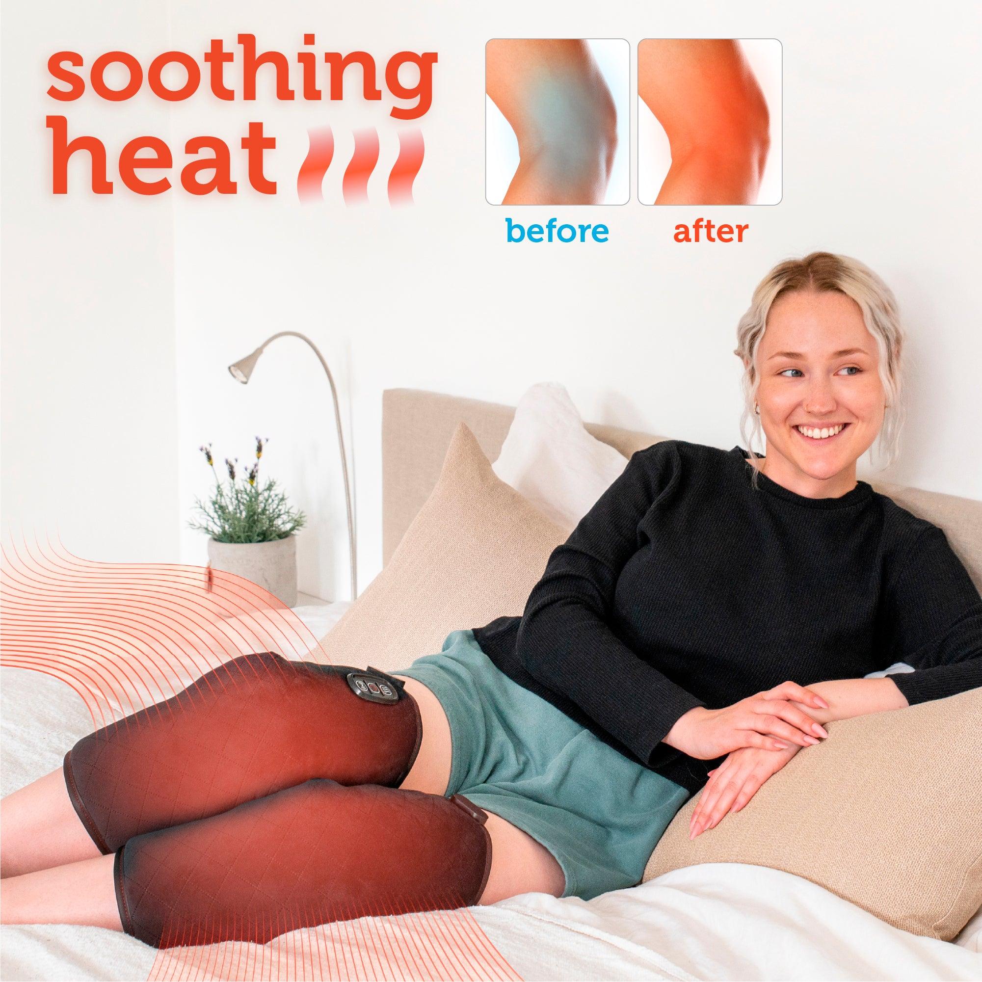 COMFIER Heated Knee Massager for Knee Pain Relief, Knee Warmers Wrap, FSA or HSA Eligible CF-5701
