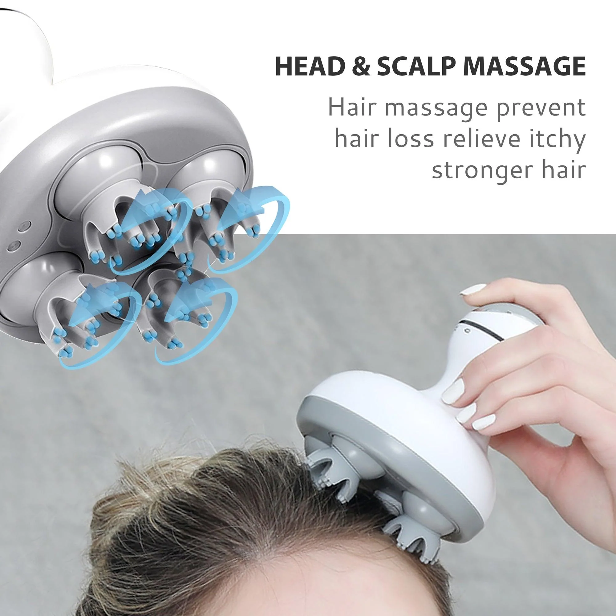 COMFIER Cordless Hair Scalp Massager, head massager for Hair Growth, Deep Clean and Stress Relax CF-4902