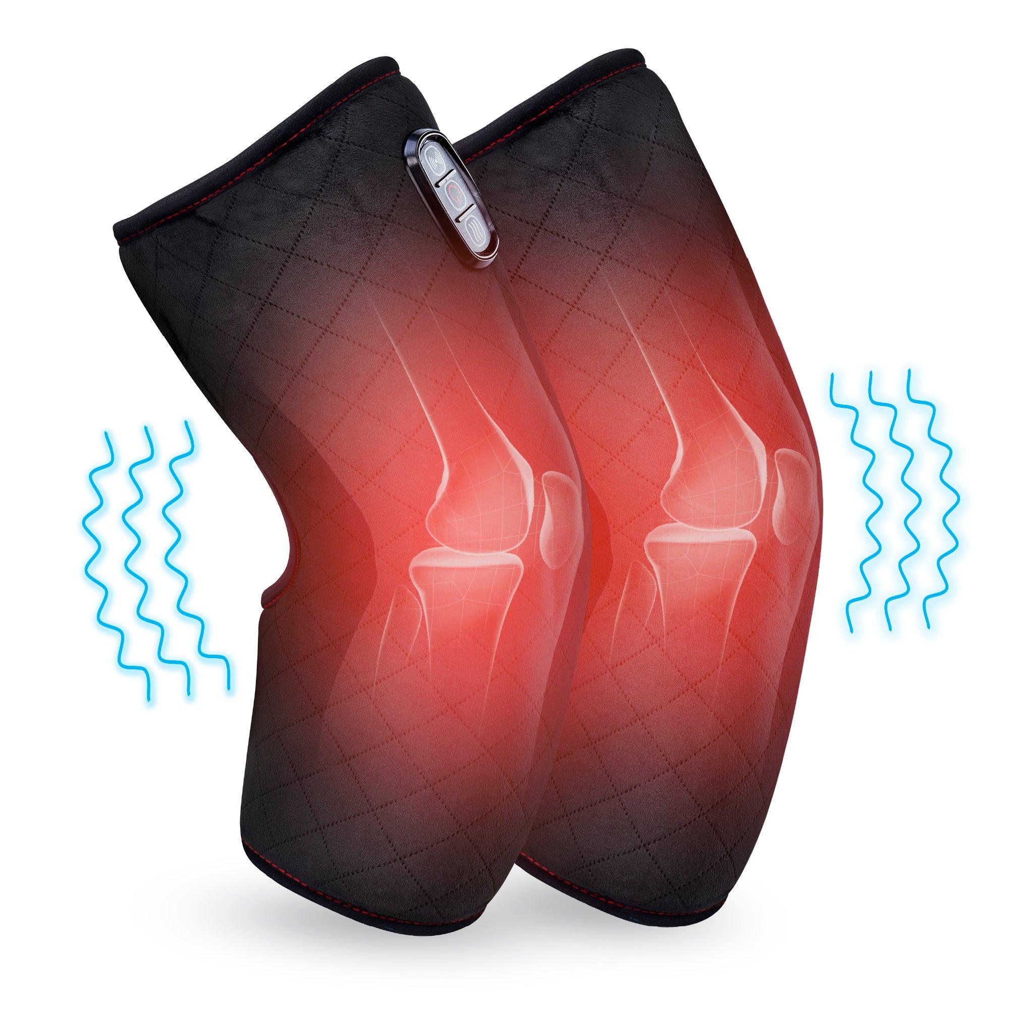 COMFIER Heated Knee Massager for Knee Pain Relief, Knee Warmers Wrap, FSA or HSA Eligible CF-5701