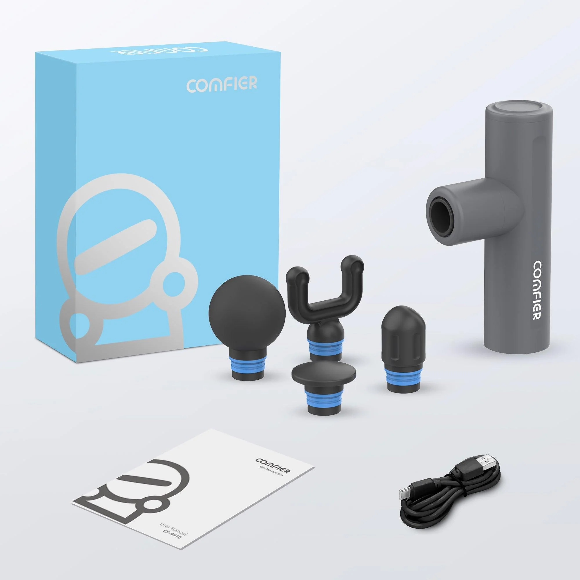COMFIER Mini Massage Gun, Upgrade Pocket Sized Percussion Muscle Massager Gun(Gift Box) CF-4910