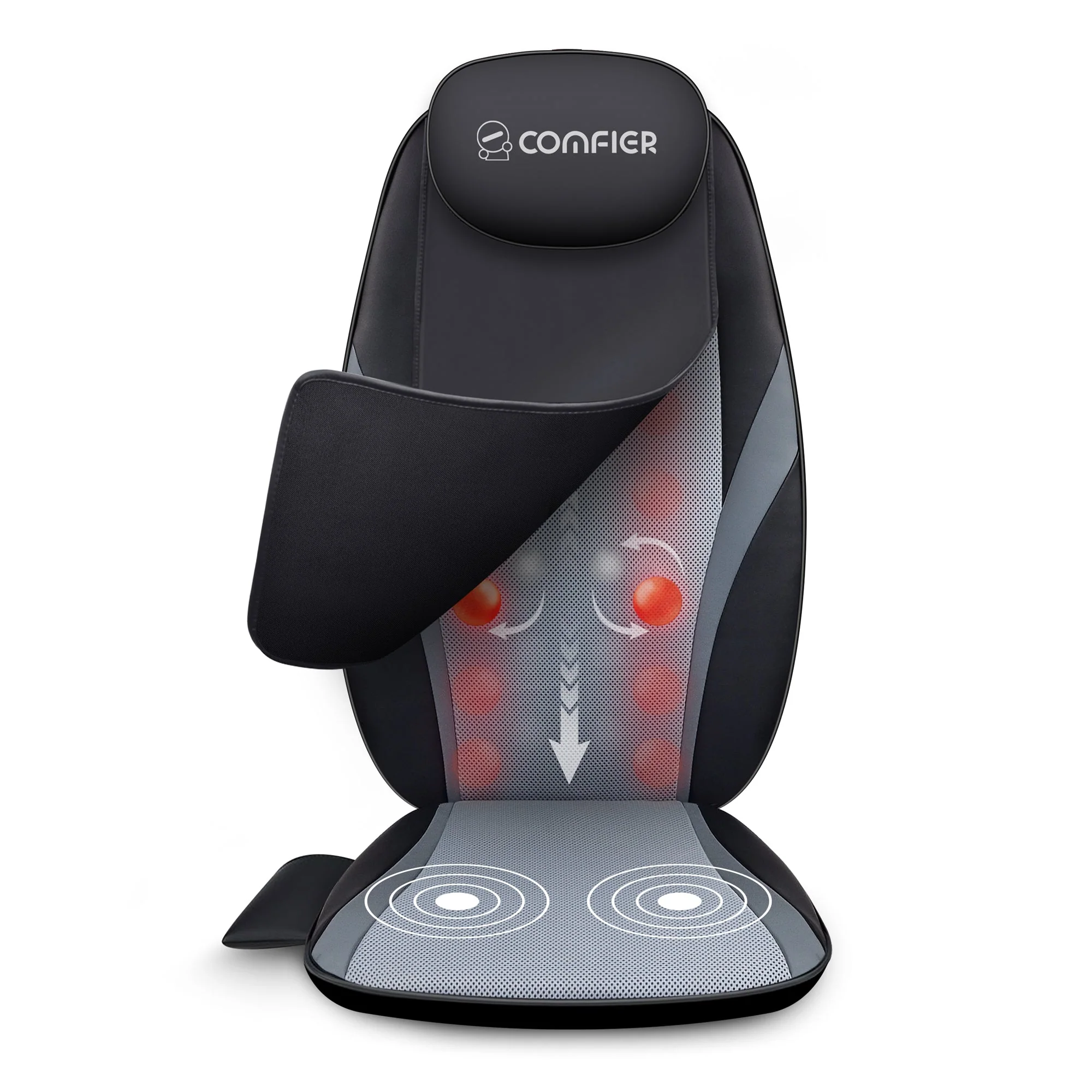 COMFIER Back Massager for Back Pain Relief with APP Control, Shiatsu Massage Chair Pad CF-2506