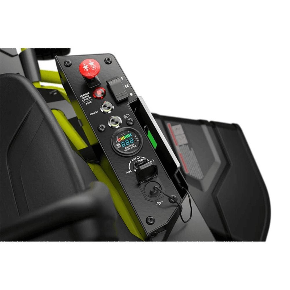 RYOBI 38-Inch 100 Ah Battery Electric Rear-Engine Riding Lawn Mower