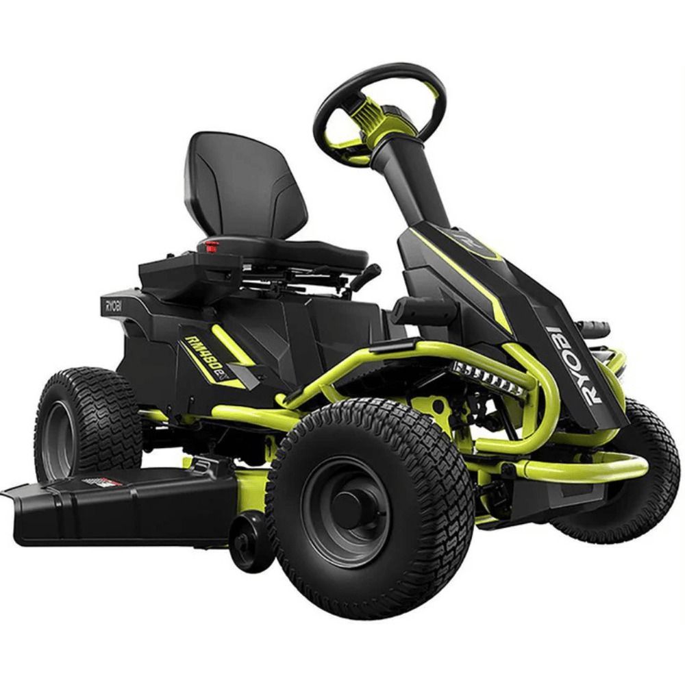 RYOBI 38-Inch 100 Ah Battery Electric Rear-Engine Riding Lawn Mower