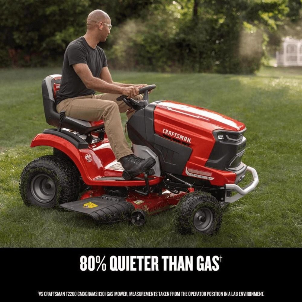 Craftsman CMCRM233303 42-Inch Electric 56V Battery Riding Mower Kit (Includes Battery and Charger)