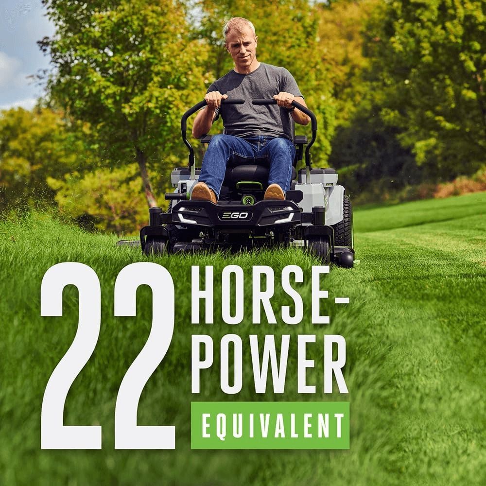 EGO Power+ ZT4204L 42-Inch 56V Lithium-Ion Cordless Z6 Zero-Turn Riding Mower with (4) 10.0Ah Batteries and Charger