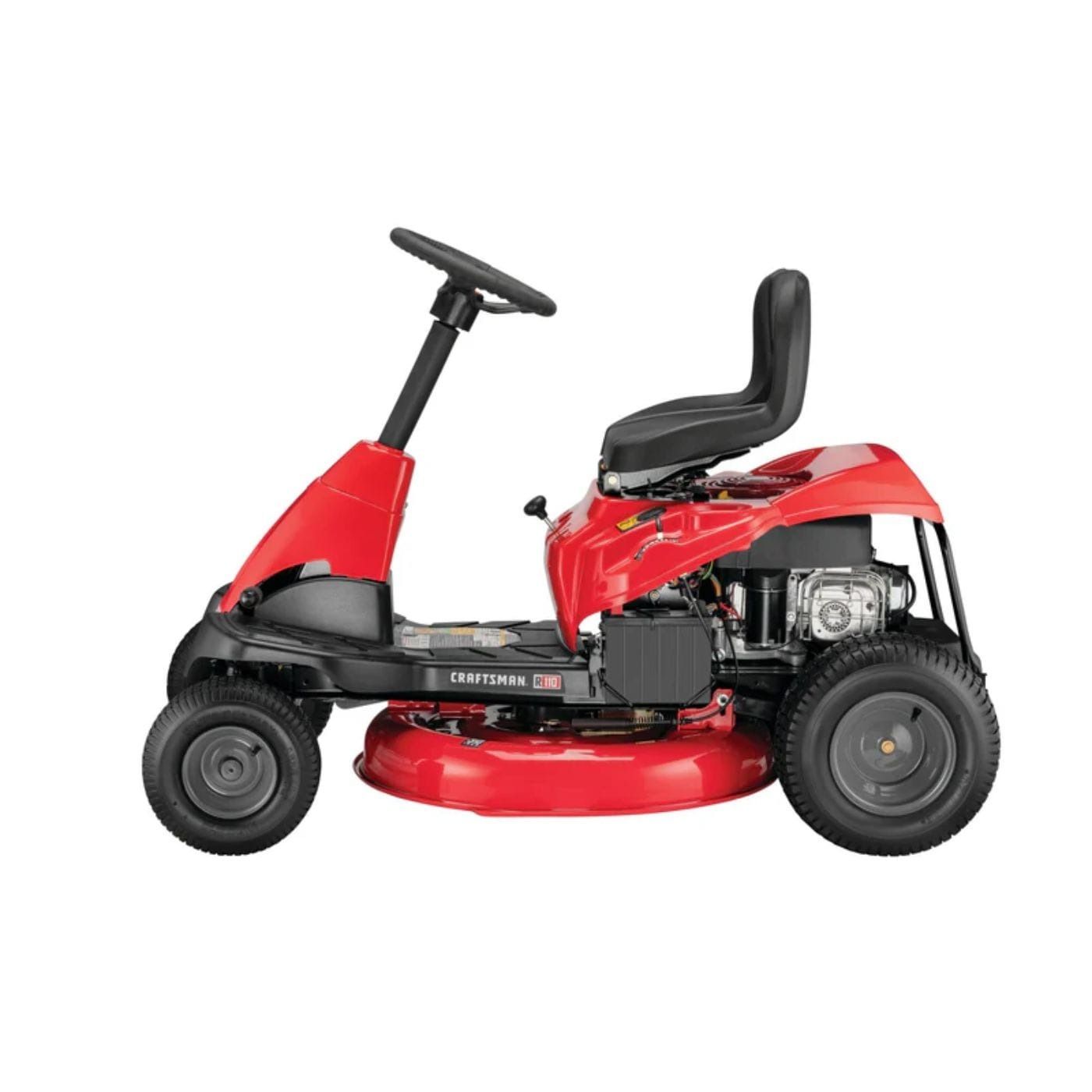 CRAFTSMAN R110 30-Inch 10.5 HP Gas Riding Lawn Mower with Single-Cylinder Engine