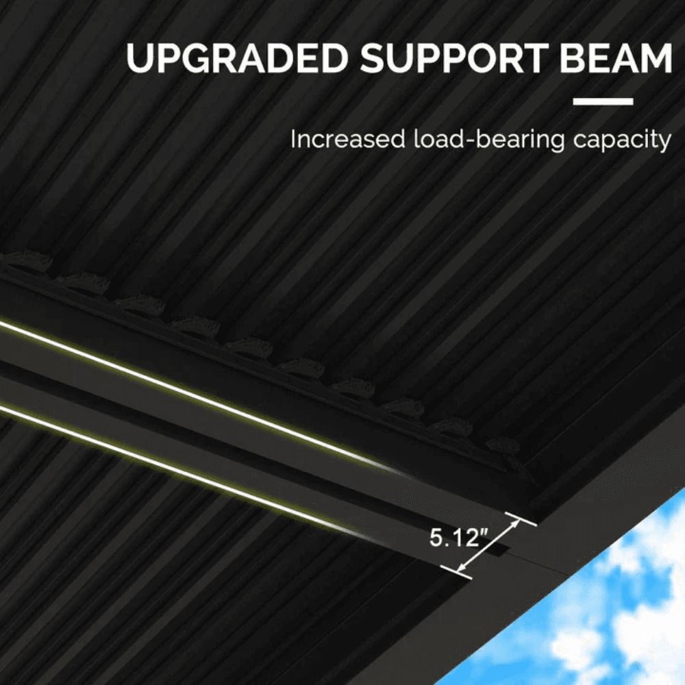 Adjustable Aluminum Pergola with Outdoor Louvered Patio Cover