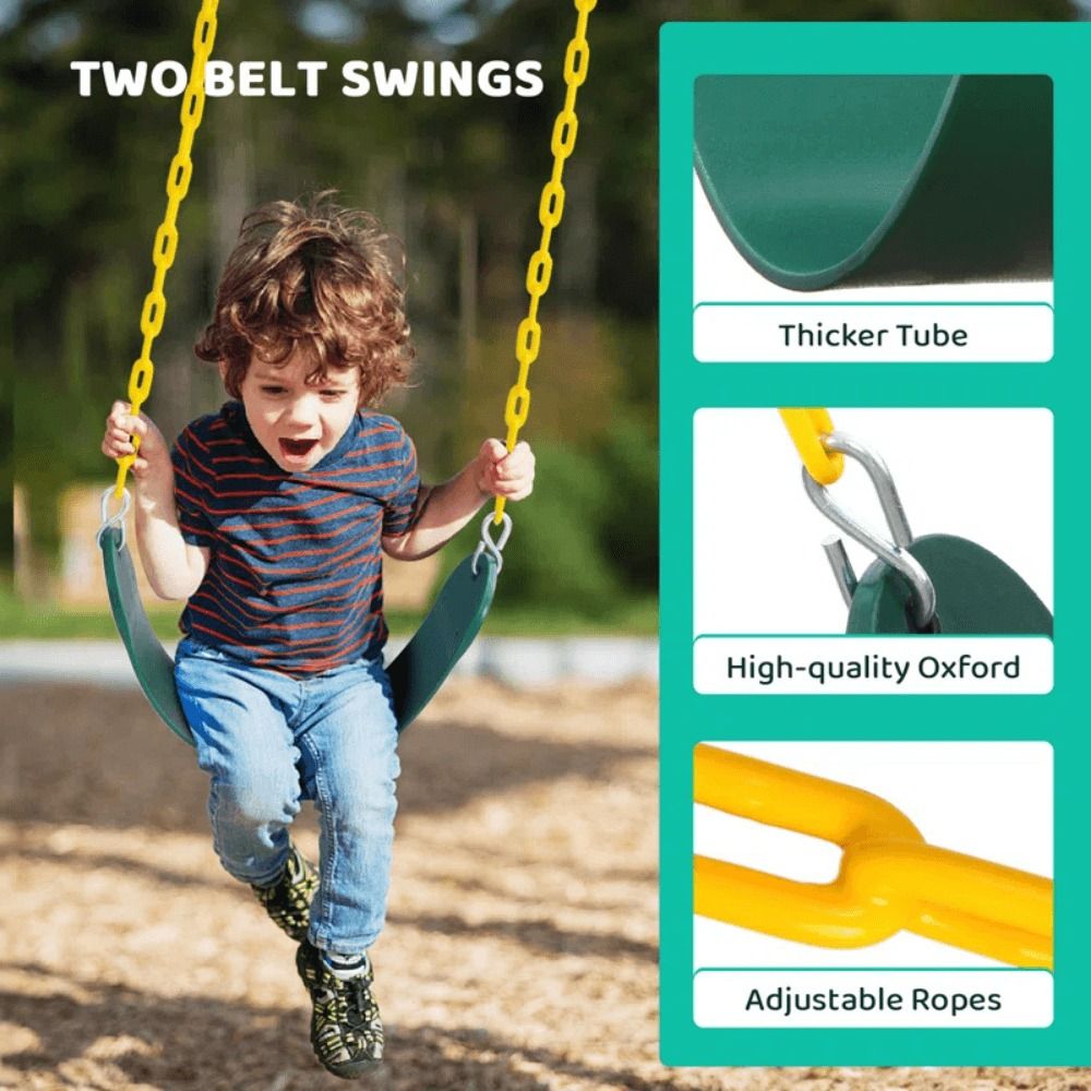 9.5 ft Heavy Duty Metal Swing Set