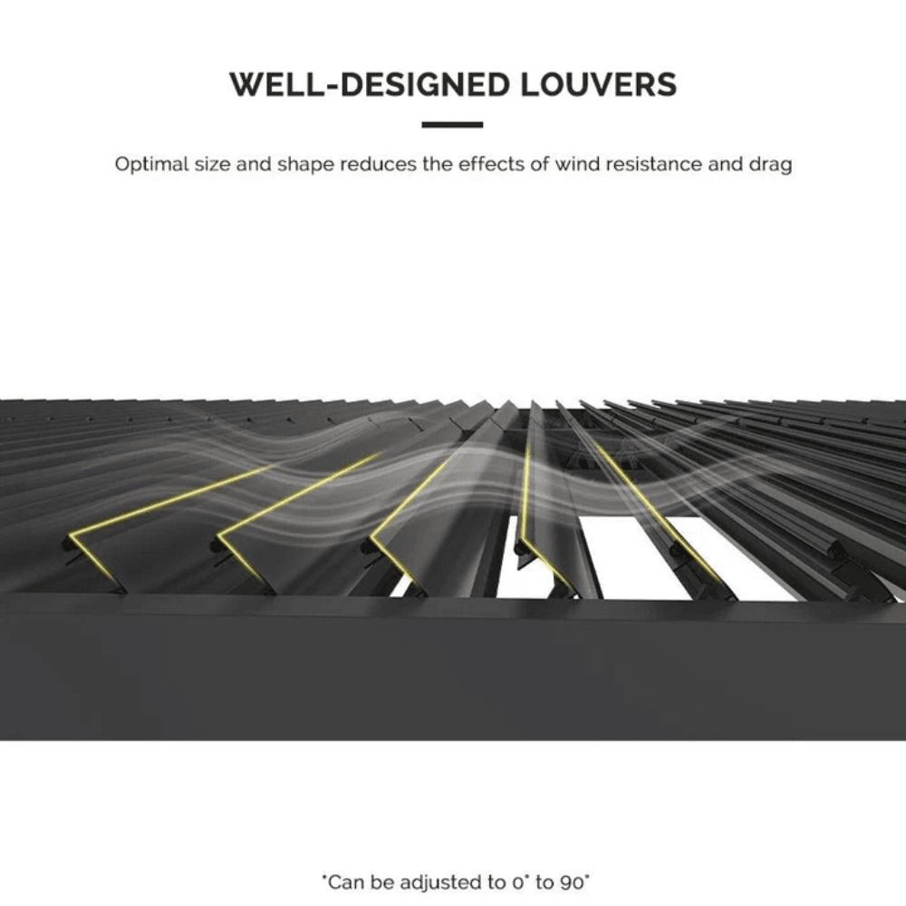 Adjustable Aluminum Pergola with Outdoor Louvered Patio Cover