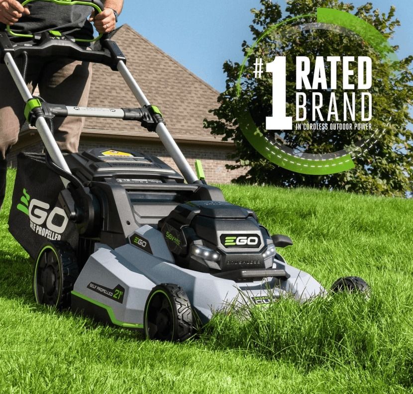 EGO Power+ Select Cut LM2156SP 21-Inch 56V Battery Self-Propelled Lawn Mower with 10Ah Battery and 700W Turbo Charger, Black