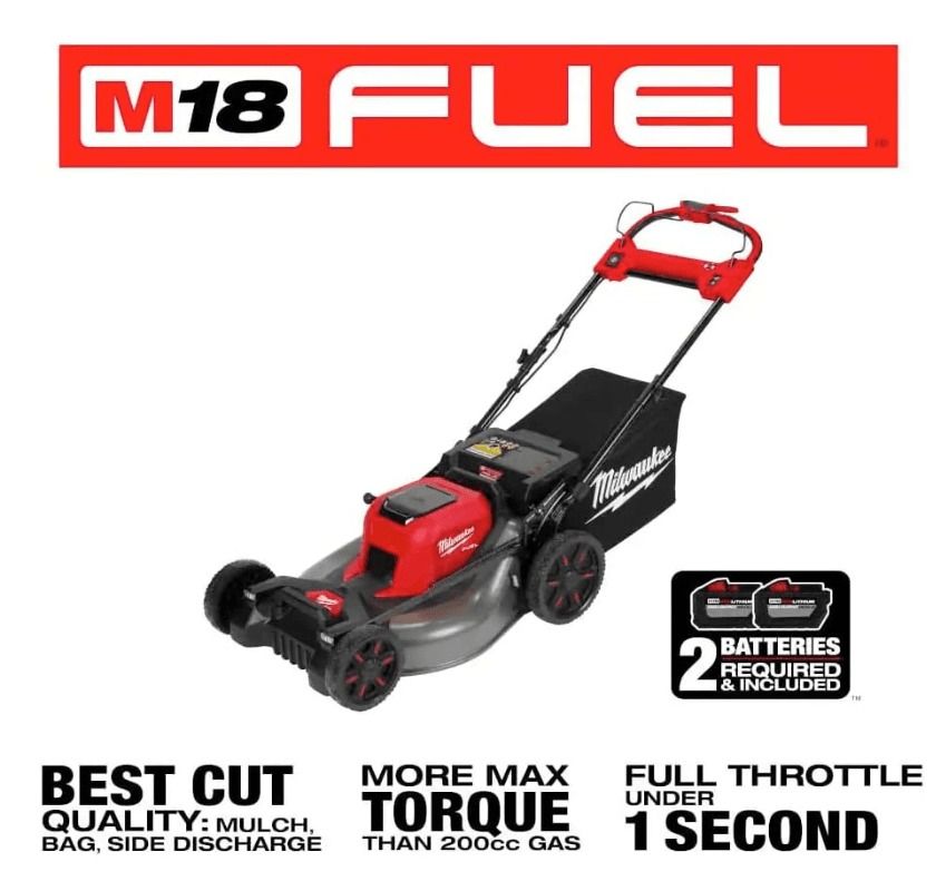 Milwaukee M18 FUEL 2823-22HD Self-Propelled Dual Battery Mower Kit
