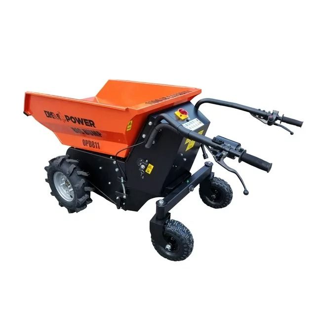 Detail K2 Big Dump 1100 lb Electric Power Dump Cart - Heavy Duty, Easy to Maneuver