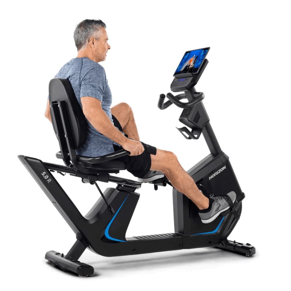 Horizon Fitness 5.0R Recumbent Exercise Bike - Adjustable Resistance, Comfortable Seating