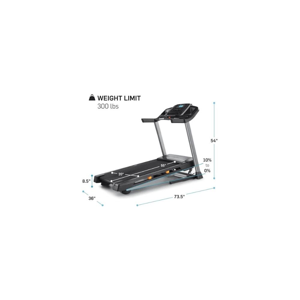 NordicTrack T 6.5 S Treadmill - SpaceSaver Folding Design, Smooth Workout
