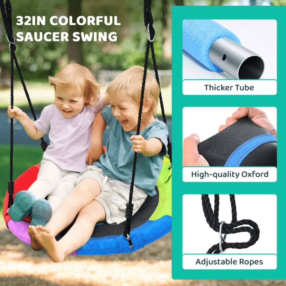 9.5 ft Heavy Duty Metal Swing Set