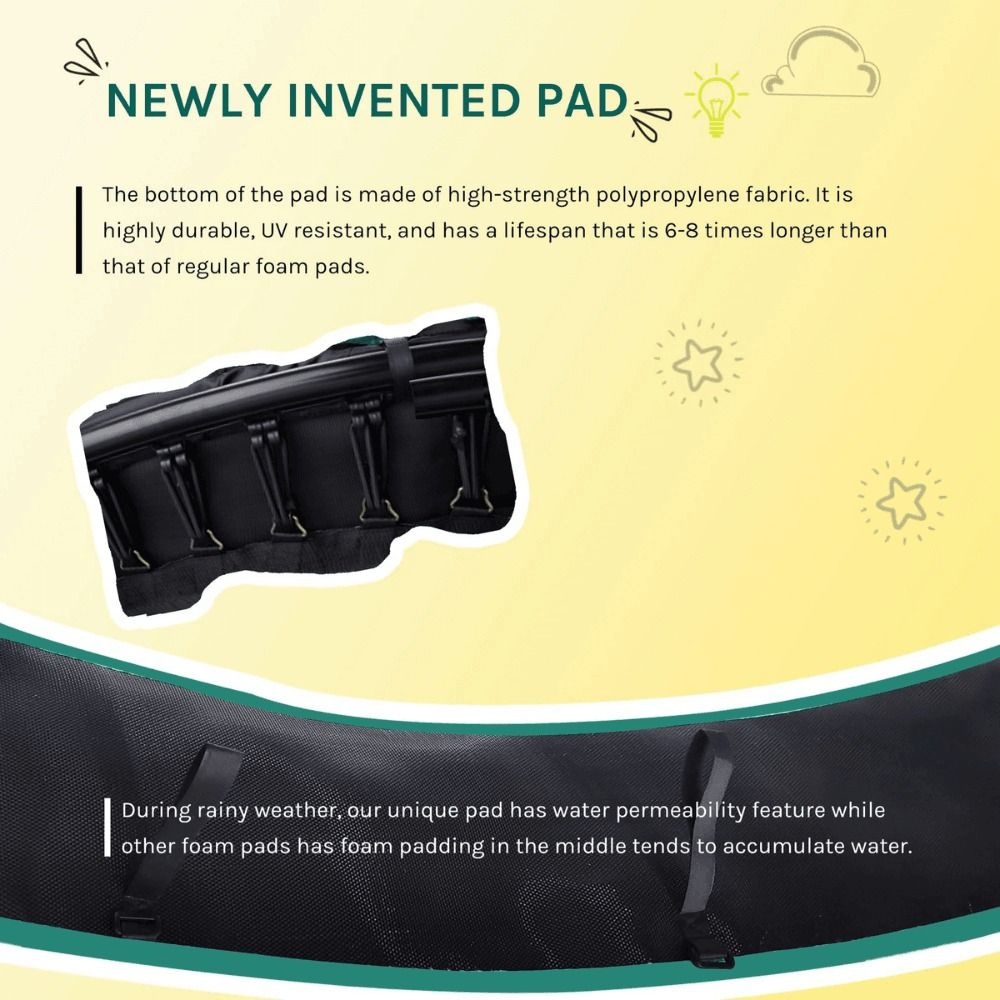 SkyBound 10ft Springless Trampoline – Safe and Durable Outdoor Fun