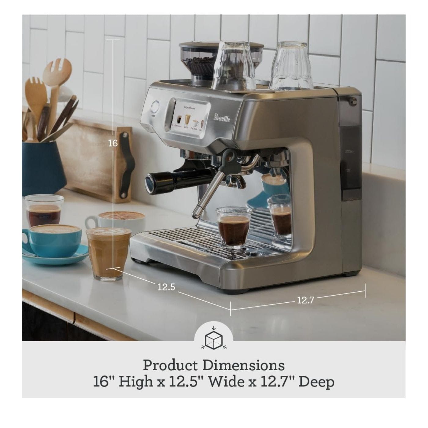 Breville Barista Touch – Automatic Espresso Machine with Built-In Grinder and Touchscreen