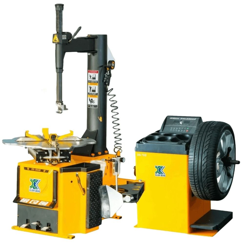 1.5 HP Tire Changer and Wheel Balancer Combo Machine - Rim Clamp for 14