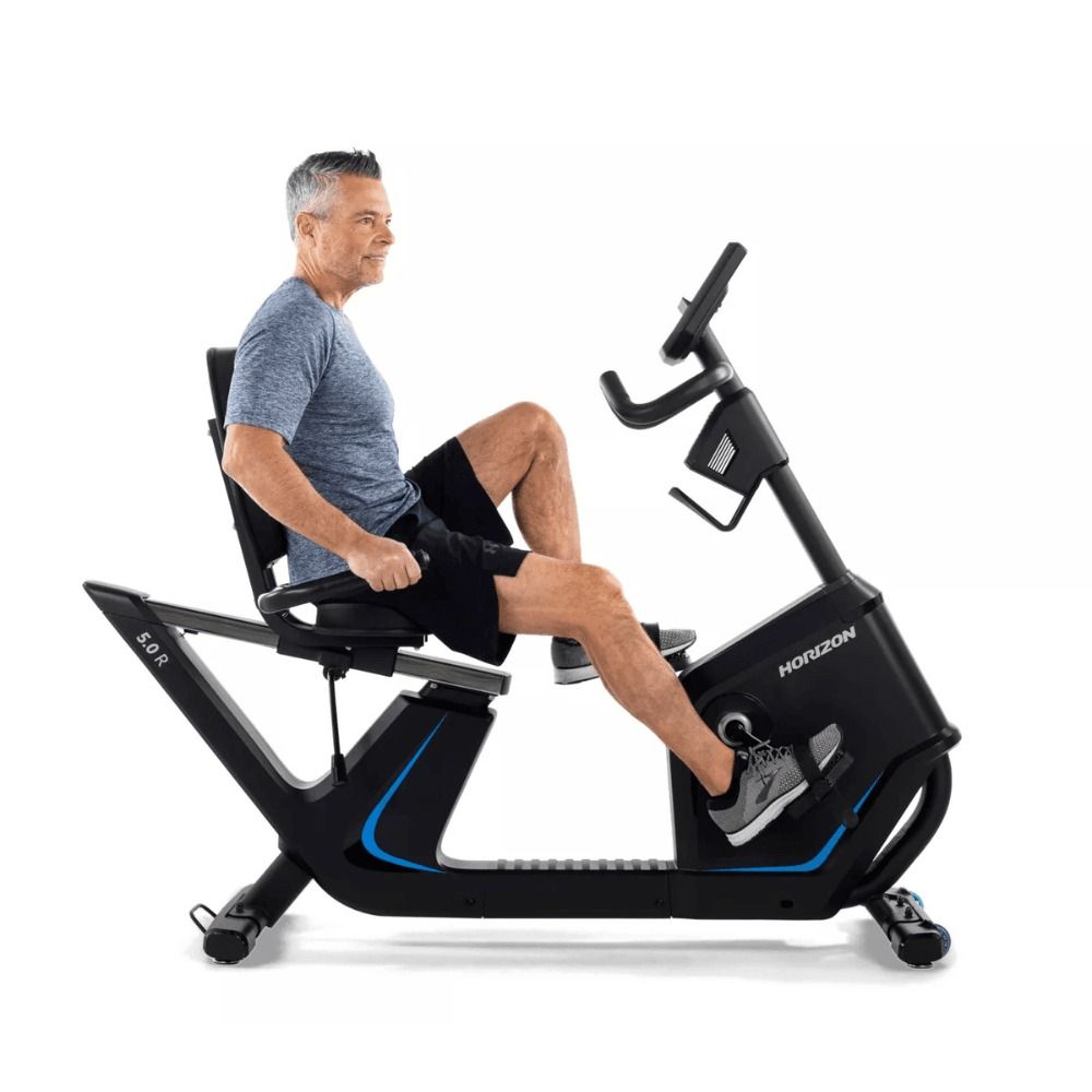 Horizon Fitness 5.0R Recumbent Exercise Bike - Adjustable Resistance, Comfortable Seating