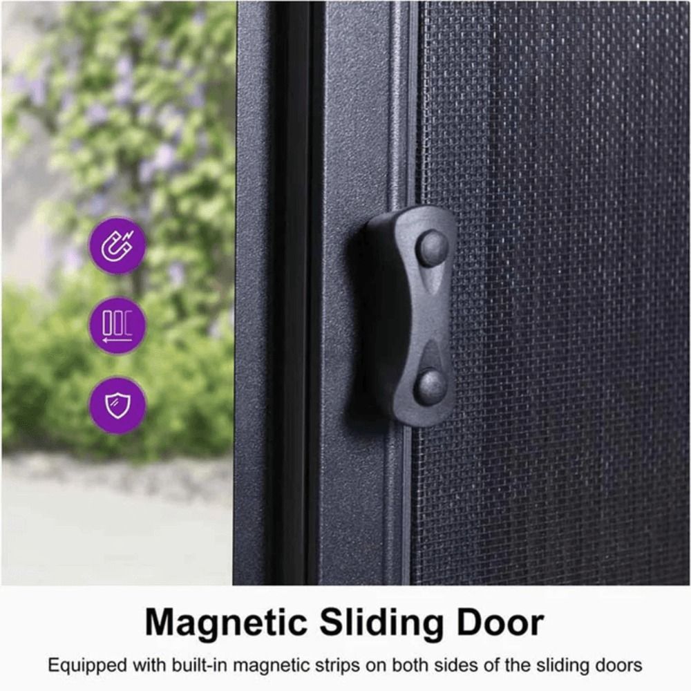 12 ft x 16 ft Sunroom Hardtop Gazebo with Double Roof, Galvanized Steel Frame, Aluminum Screen for Patio and Backyard