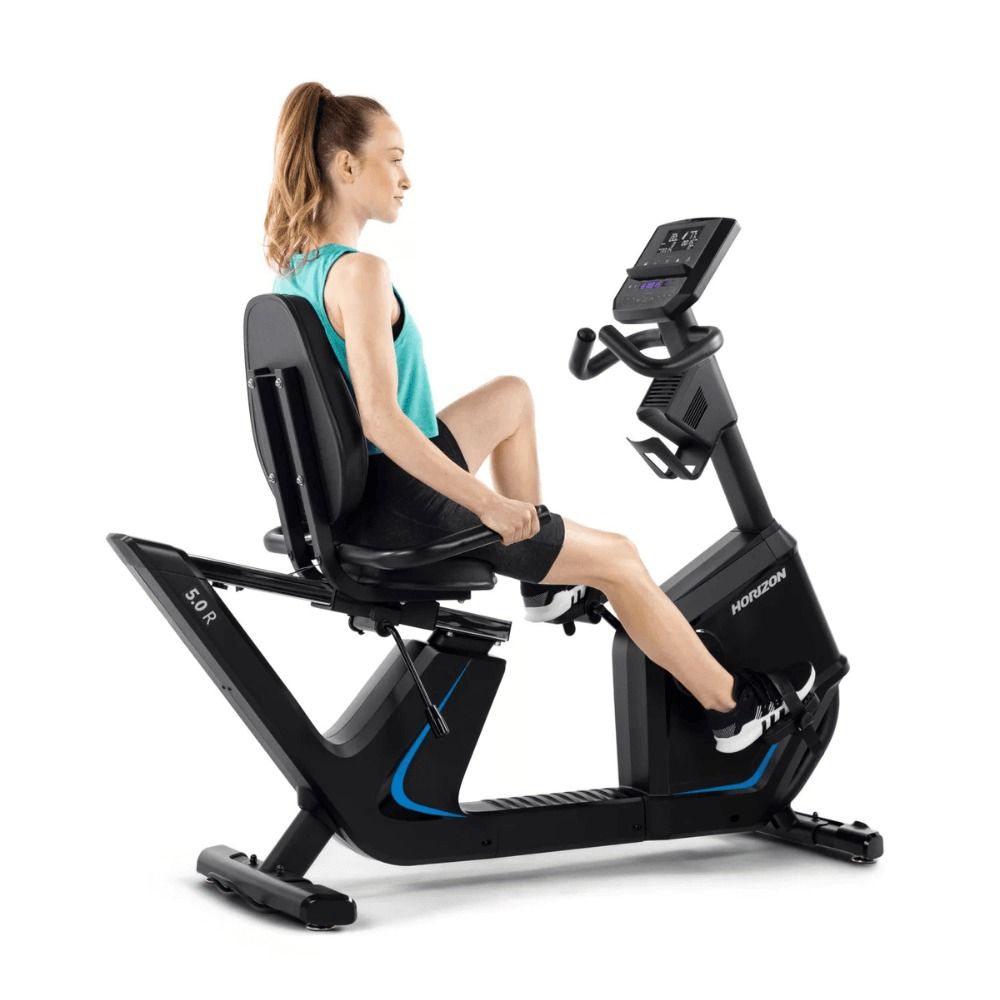 Horizon Fitness 5.0R Recumbent Exercise Bike - Adjustable Resistance, Comfortable Seating