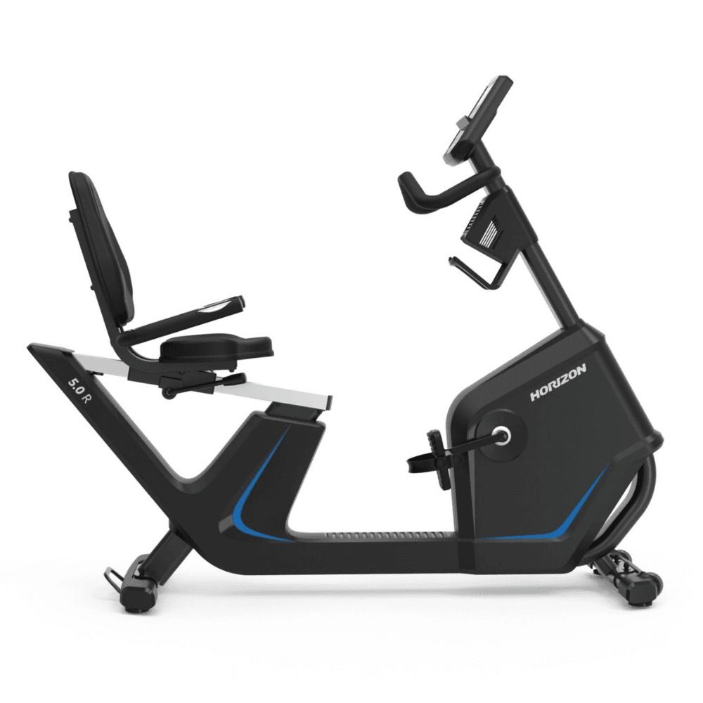 Horizon Fitness 5.0R Recumbent Exercise Bike - Adjustable Resistance, Comfortable Seating