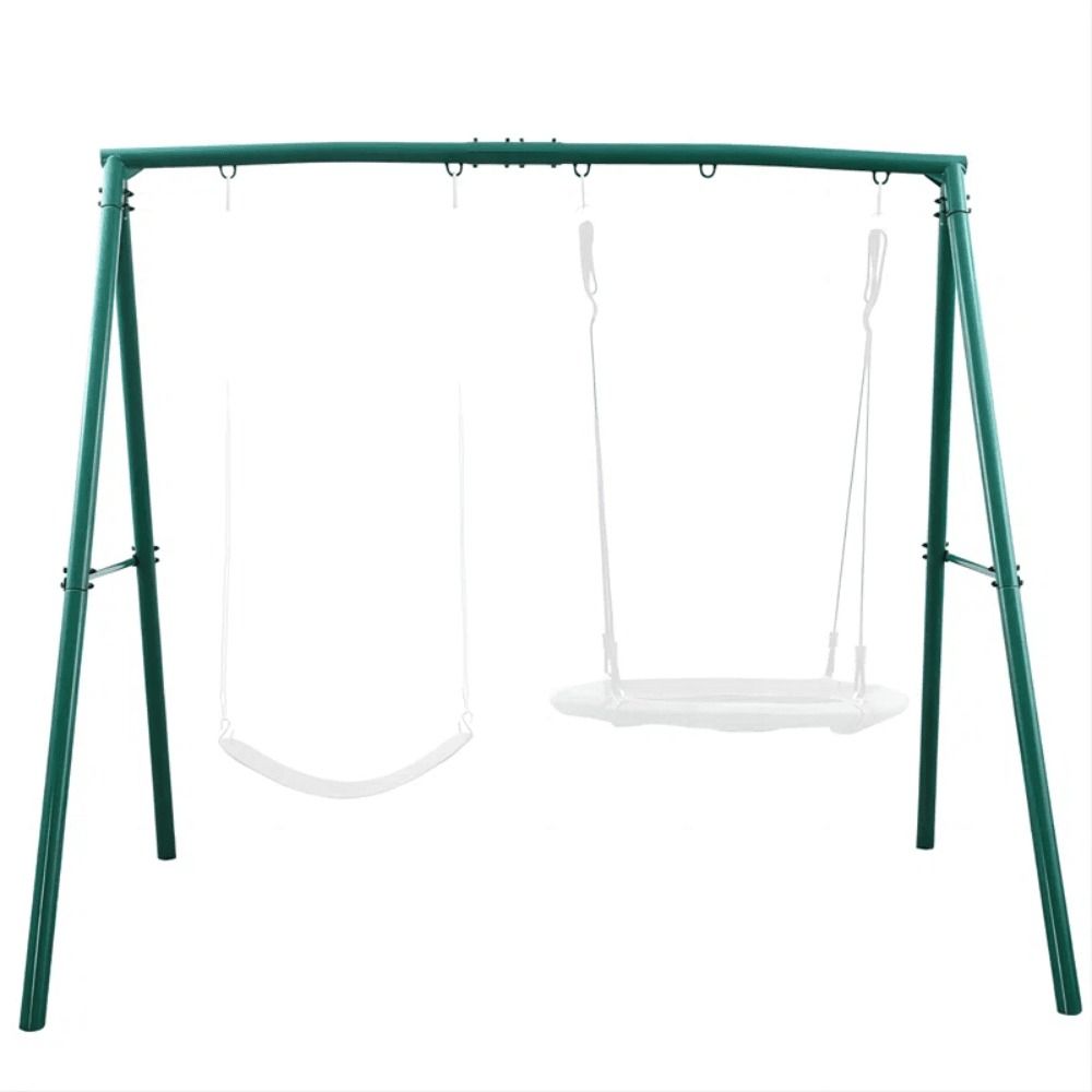 440 lbs Extra Large Metal Swing Frame with 5 Hanging Hooks - Heavy Duty A-Frame Swing Stand