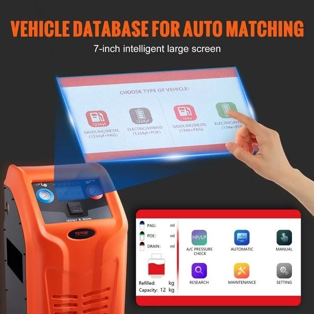 Bentism All-in-One Fully Automatic Refrigerant Recovery and Recharge Machine