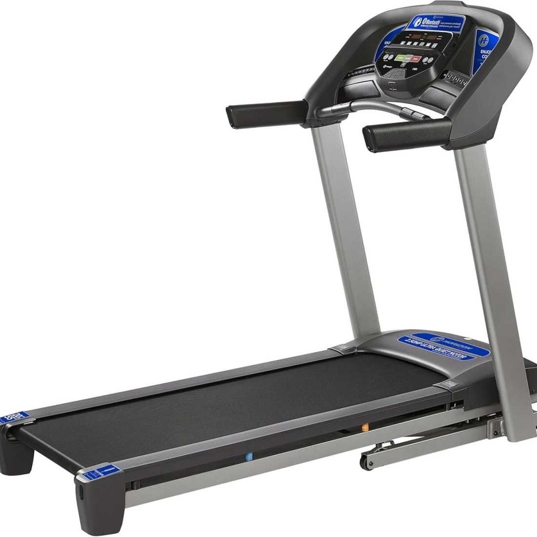 Horizon Fitness T101 Treadmill - EasyFold Design, Comfortable Running Surface
