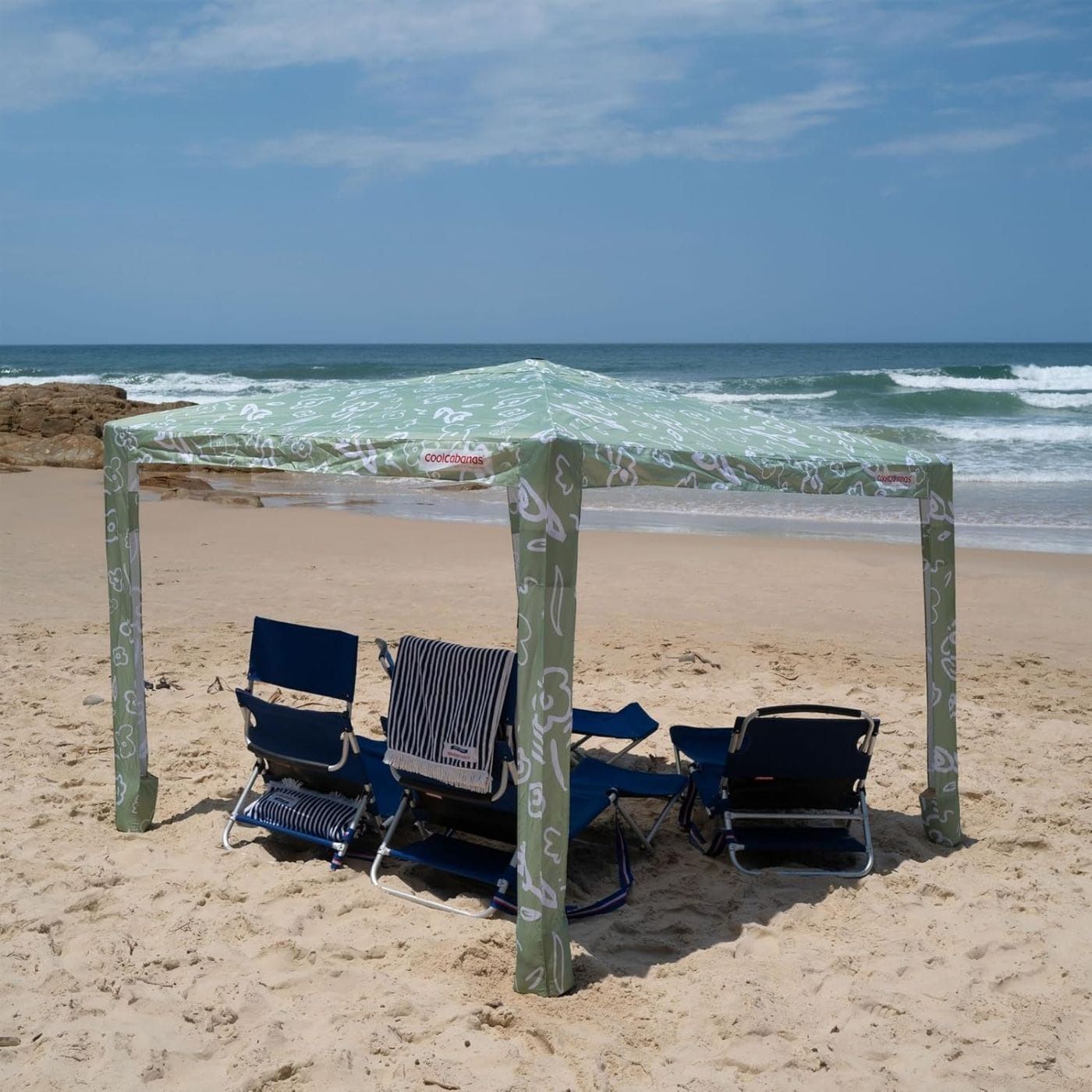 CoolCabana 5 - Byron Green Portable Shade & Sun Protection for Outdoor Comfort