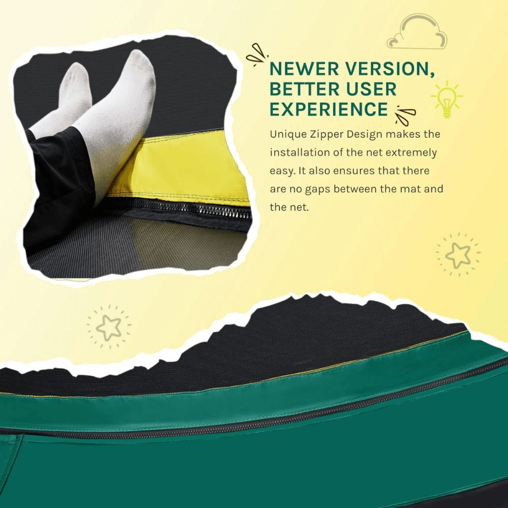 SkyBound 10ft Springless Trampoline – Safe and Durable Outdoor Fun