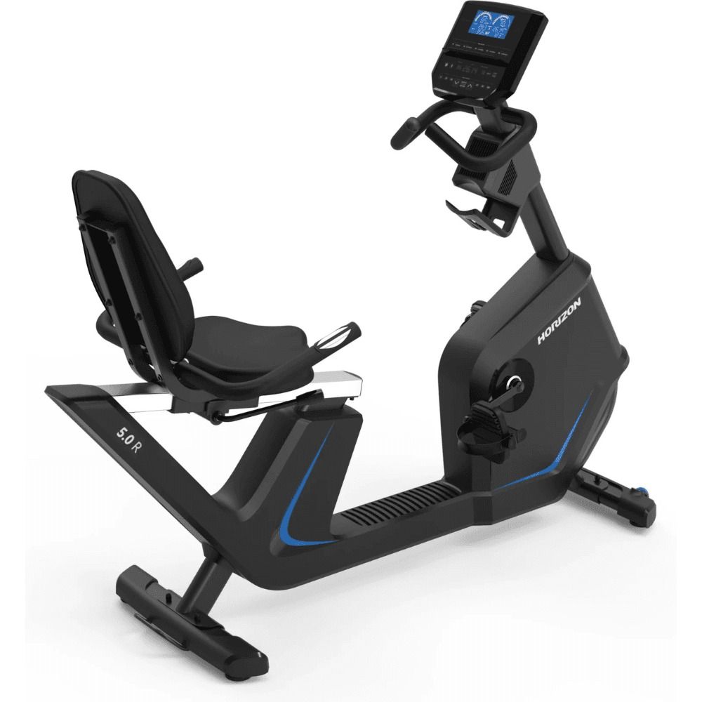 Horizon Fitness 5.0R Recumbent Exercise Bike - Adjustable Resistance, Comfortable Seating