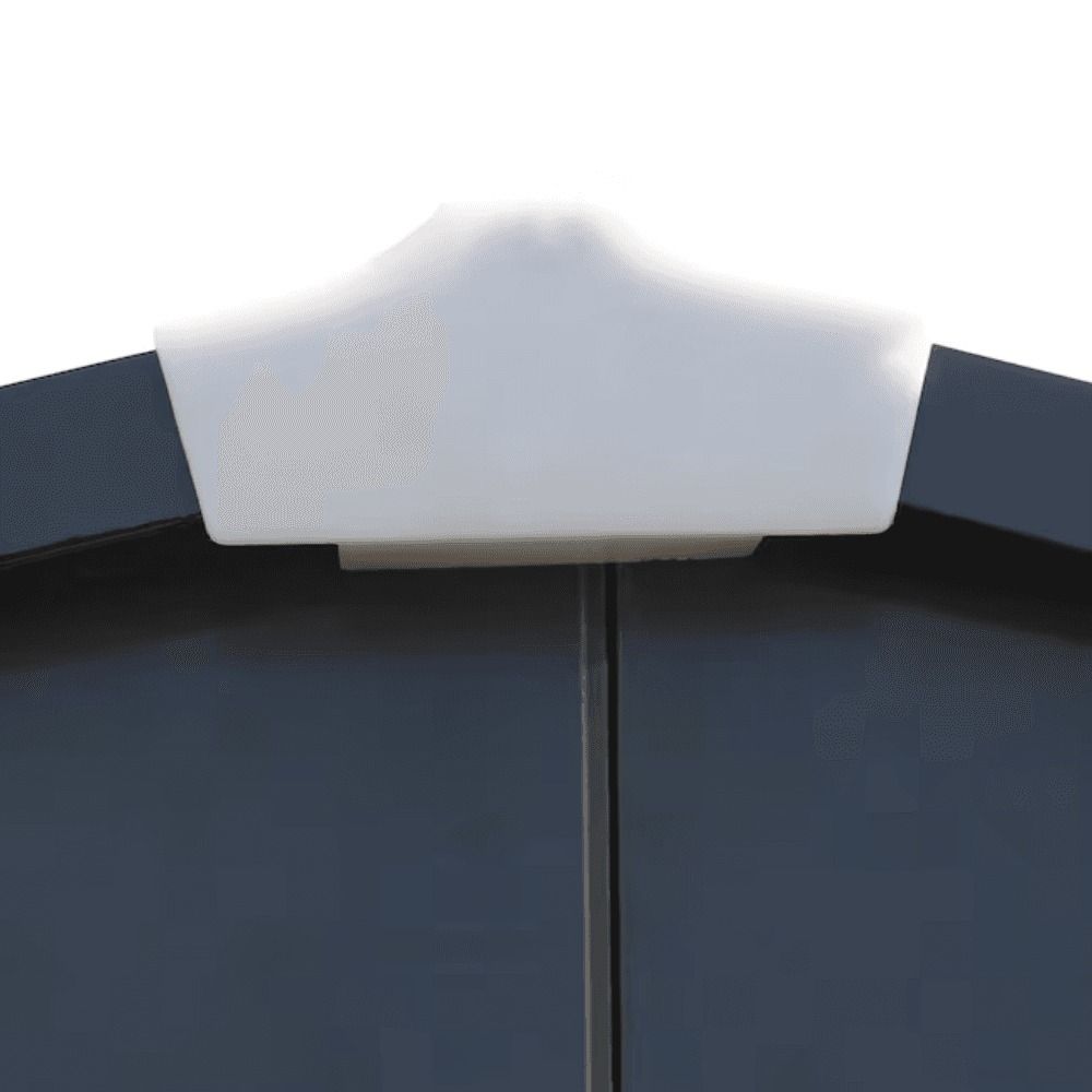 10 ft. W x 12 ft. D Outdoor Metal Storage Shed - Gray, 120 sq. ft.