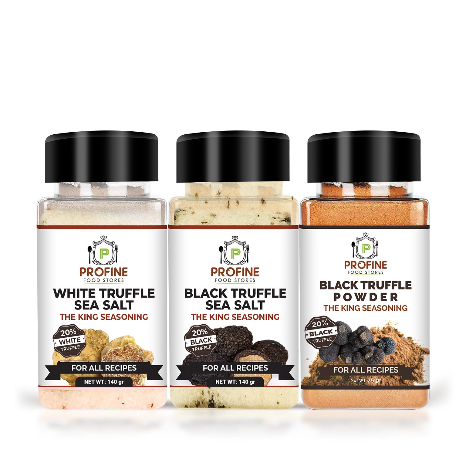 Pack of Black Truffle Zest And Truffle Sea Salts – Large Sizes