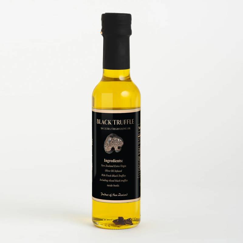 Premium Black Truffle Oil 250 ml Bottle with Fresh Slices Of Truffle