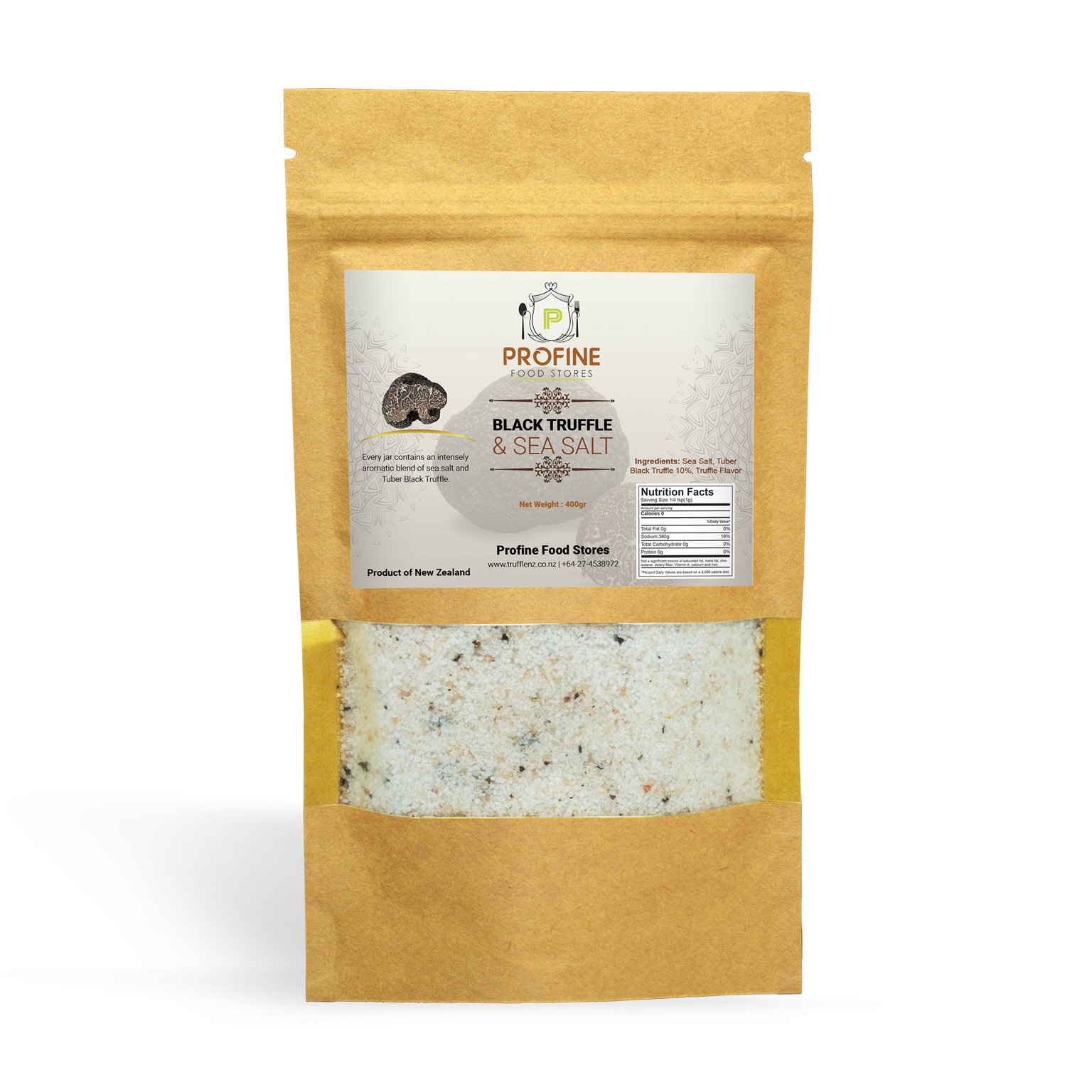 Tuber Black Truffle Sea Salt 400g ECO Pack