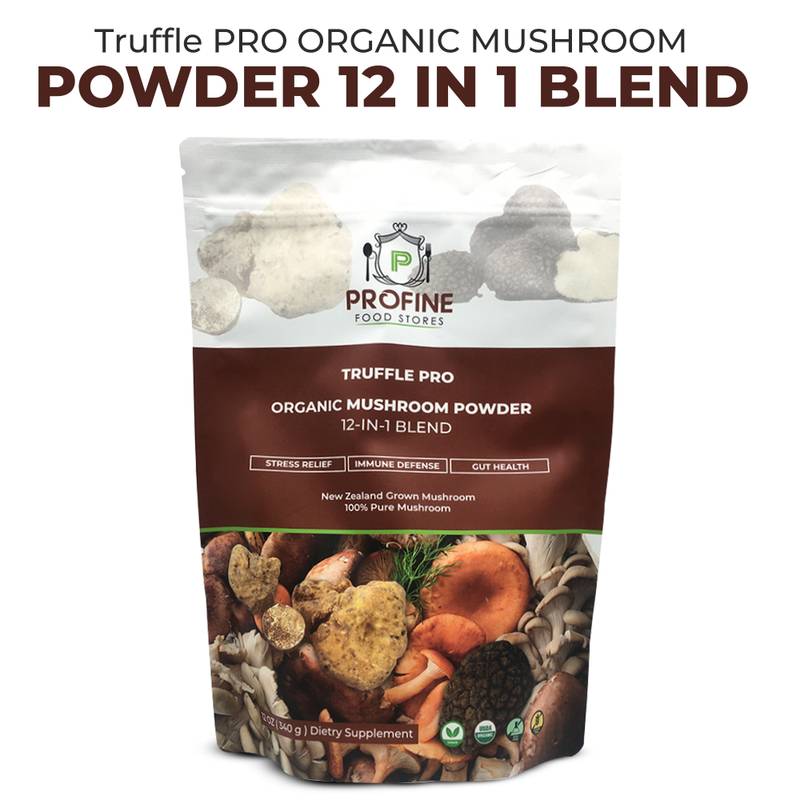 Truffle PRO Mushroom Powder Mix 12- in – 1 Super Blend 340 gr Pack