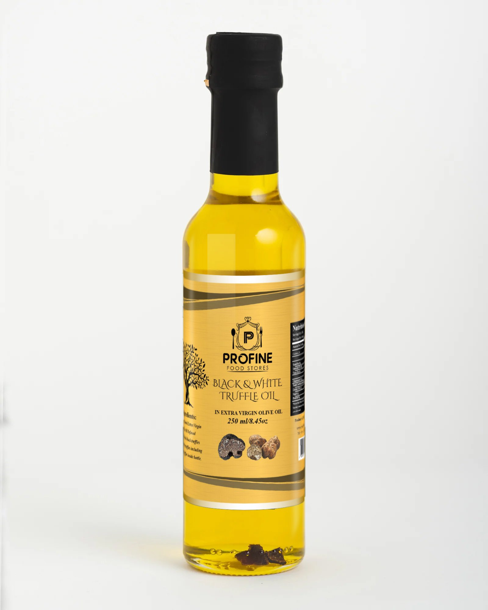 Black Truffle & White Truffle Oil 250ml Bottle – Large Size