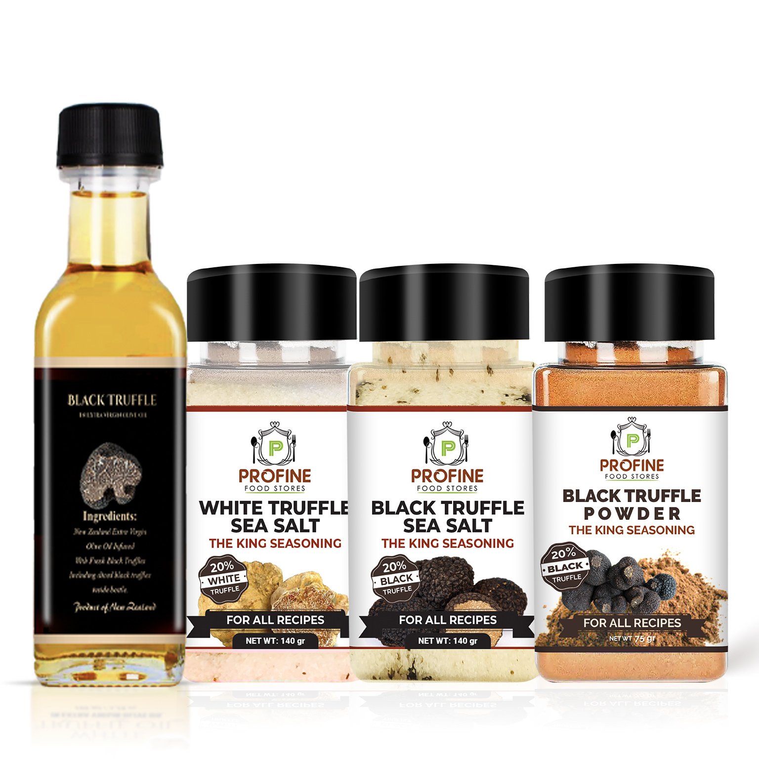 Pack of Truffle Zest , Truffle Oil & Truffle Salts – Large Sizes