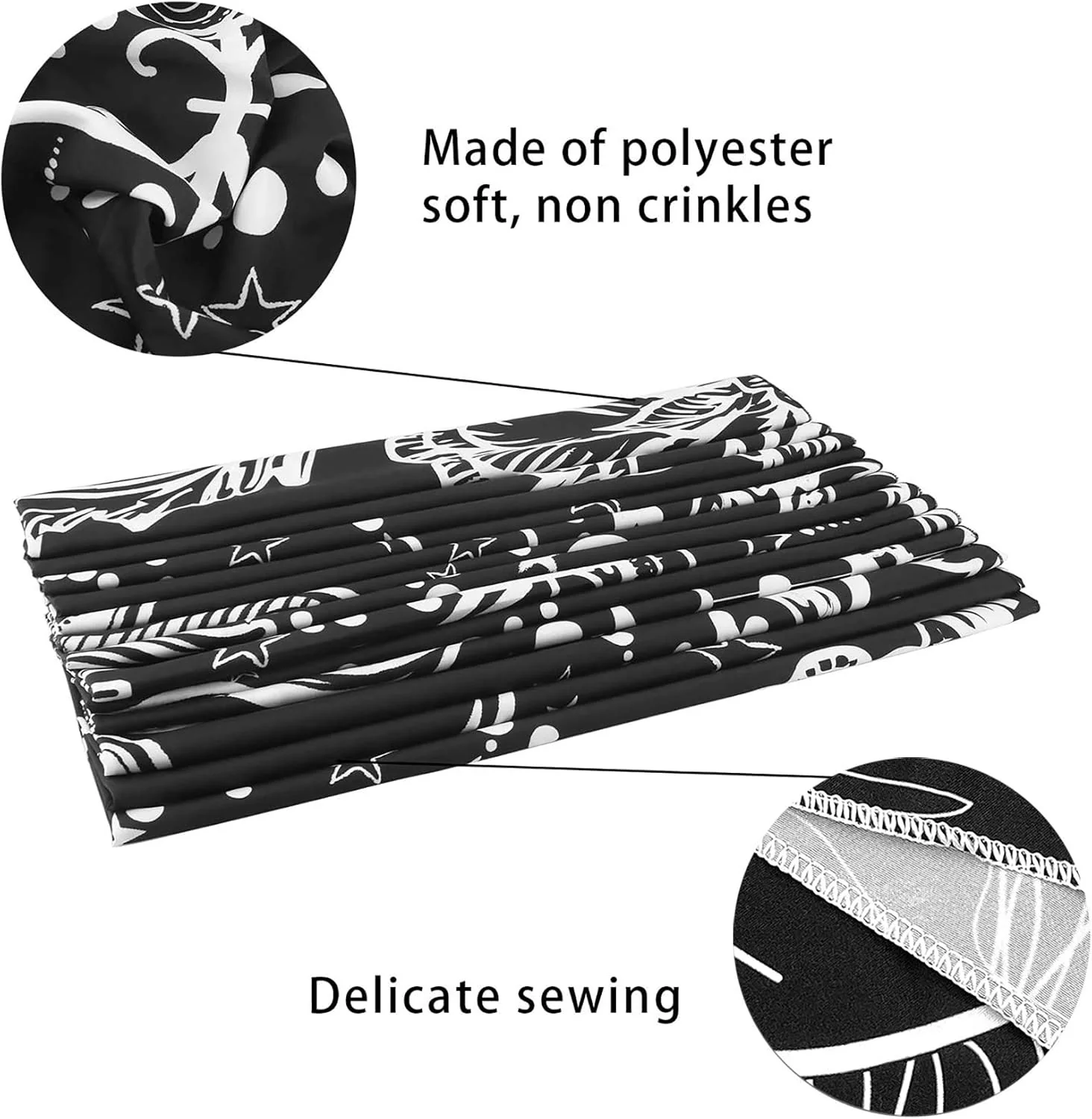Black and White Sun and Moon Tapestry - (59