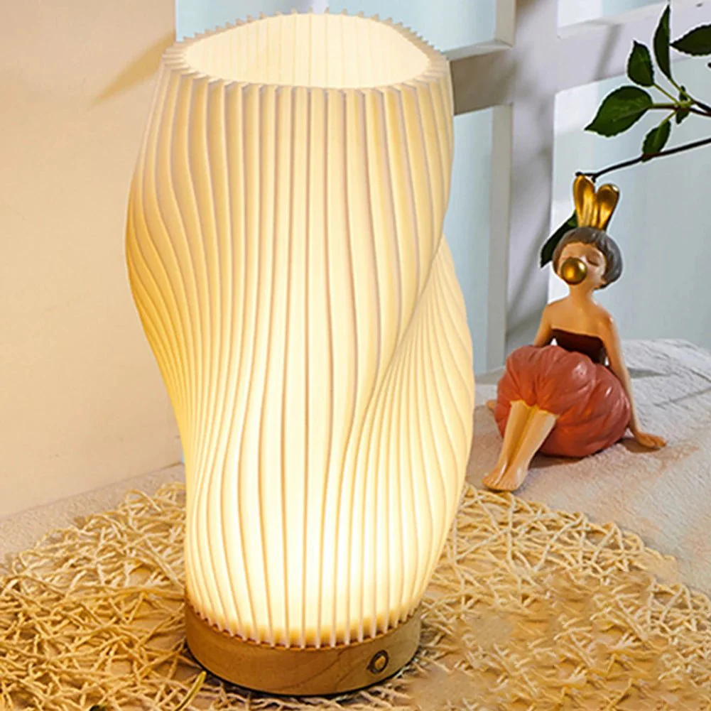 Small Table Lamp Button Control Minimalist Nightstand Light 5W LED Bedside Nightstand Lamp for Kids Room Living Room Office Dorm