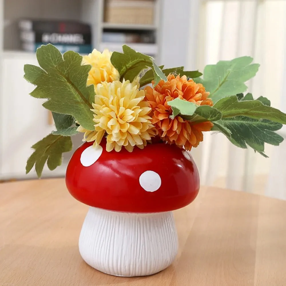 Mushroom Vase for Cottagecore Decor – Aesthetic Living Room