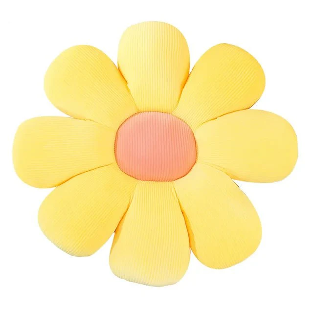 Cute Daisy Flower Cushion - Indie Aesthetic Plush Pillow