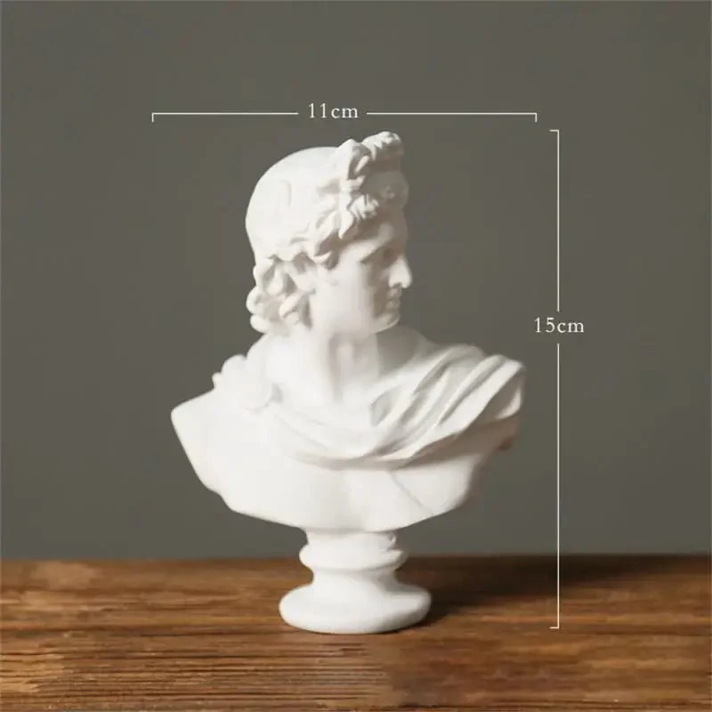 Greek Mythology Busts - David, Venus & Mozart Figurines for Room Decoration