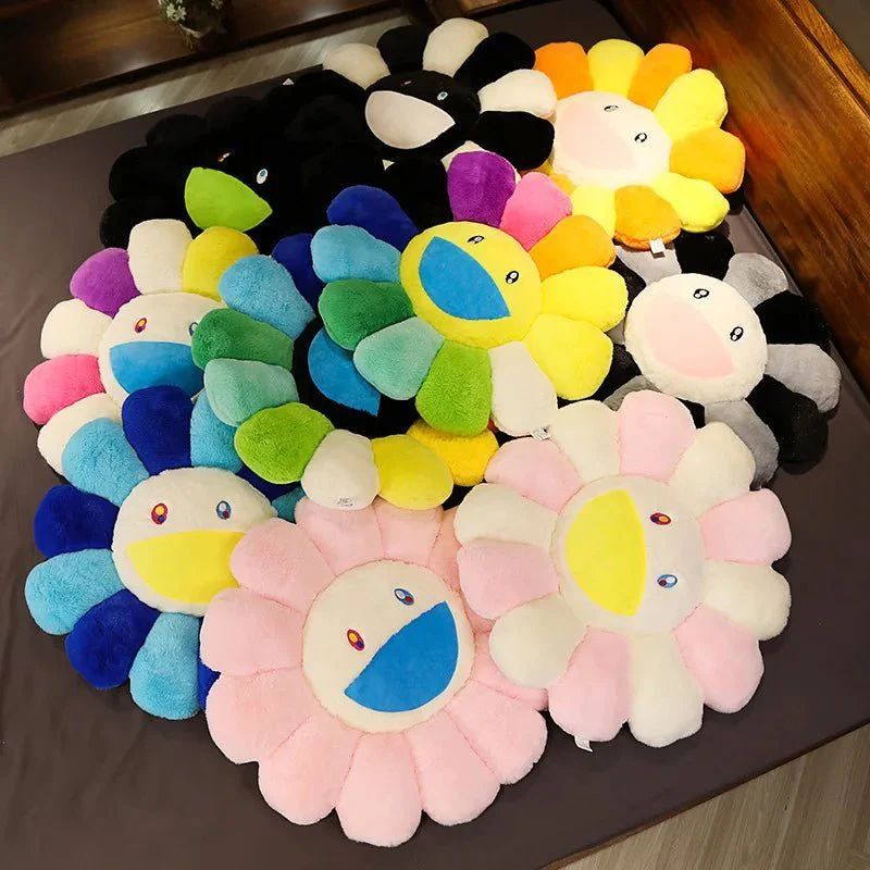 40cm Kawaii Sunflower Plush Pillow - Indie Aesthetic Decor