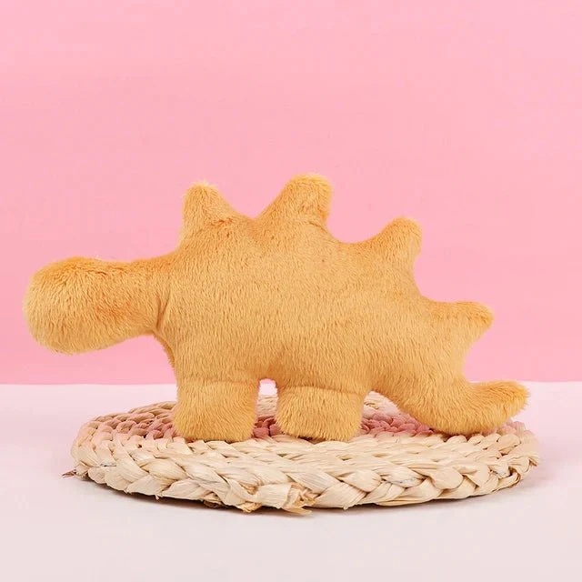 20CM Nugget Pillow - Dino Plush Cushion for Home & Brown Bedroom Decor