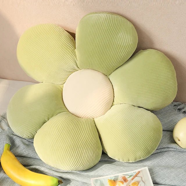 Flower Plush Throw Pillow - Soft Cotton Cushion for Coquette Room